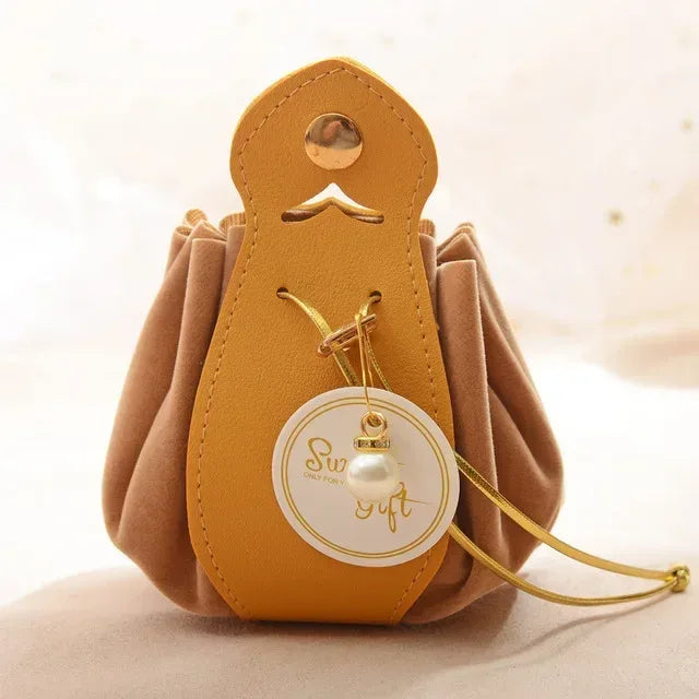 Bourse à dés en cuir style Viking médiéval