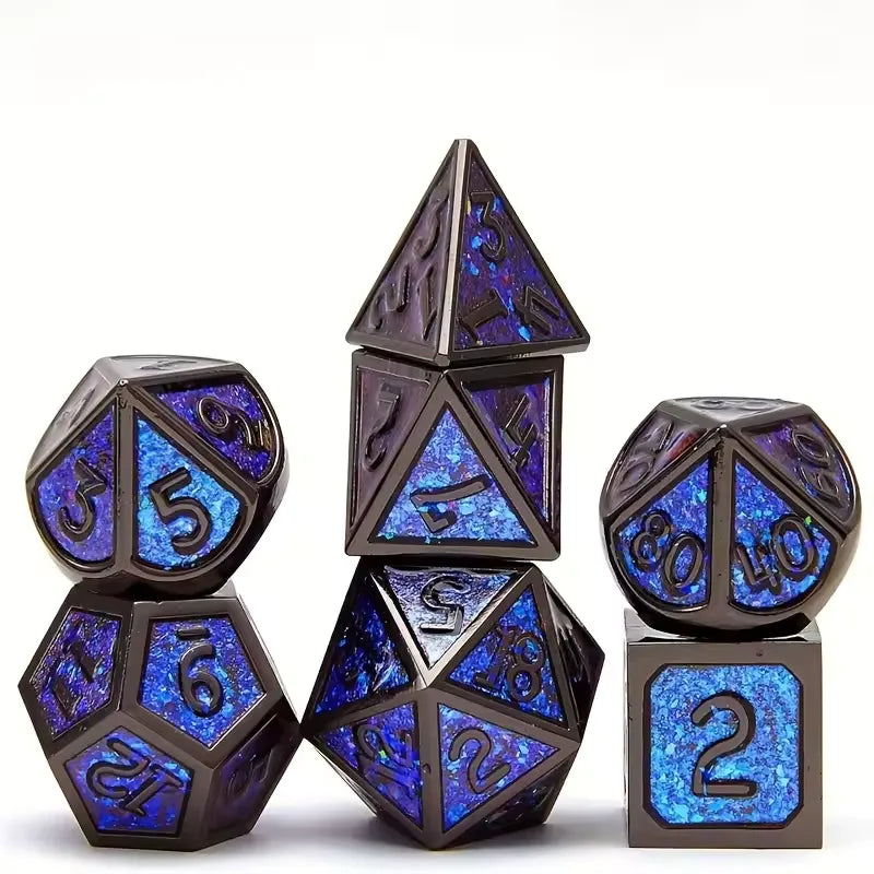 Set de dés complet pour JDR - Cœur Cristallin