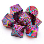 Set de dés complet pour JDR - Cœur Cristallin