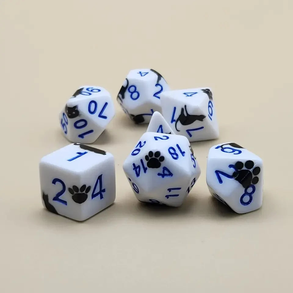 Chat – Set de dés pour JDR