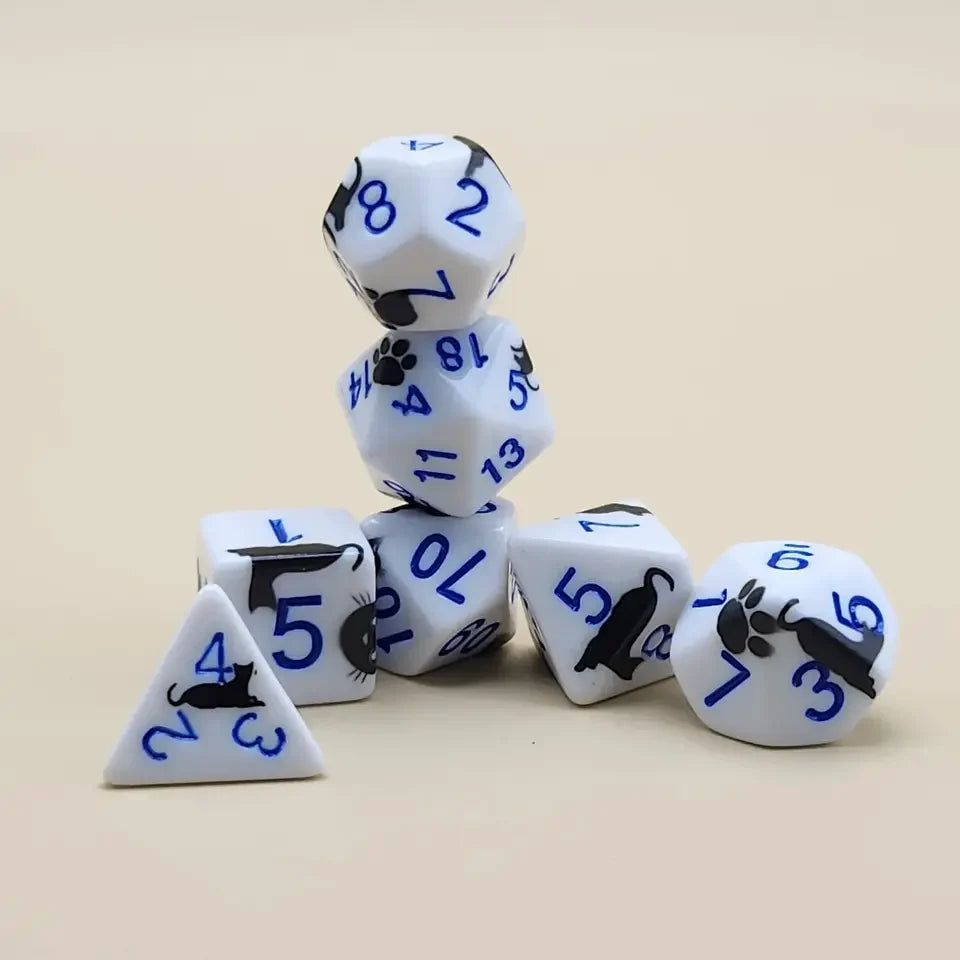 Chat – Set de dés pour JDR