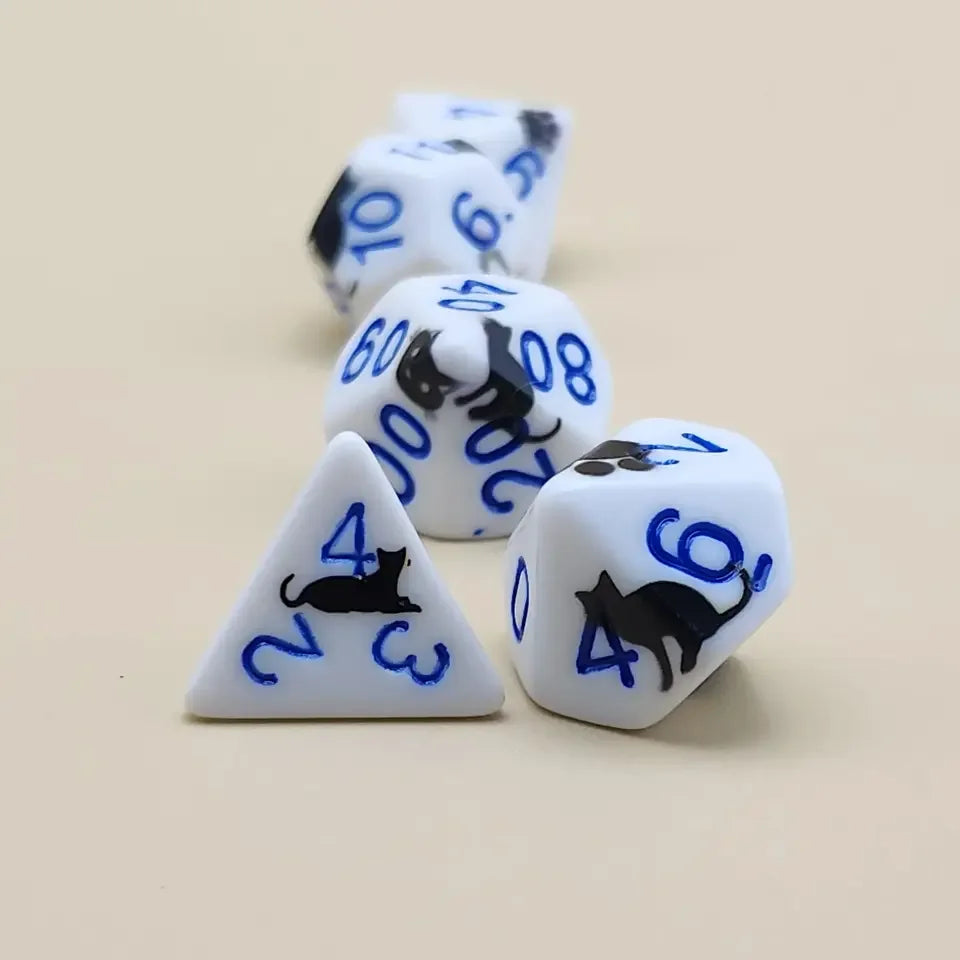 Chat – Set de dés pour JDR