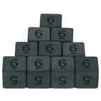 Dés noir matte - 10 pièce de chaque type