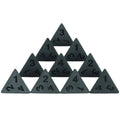 Dés noir matte - 10 pièce de chaque type