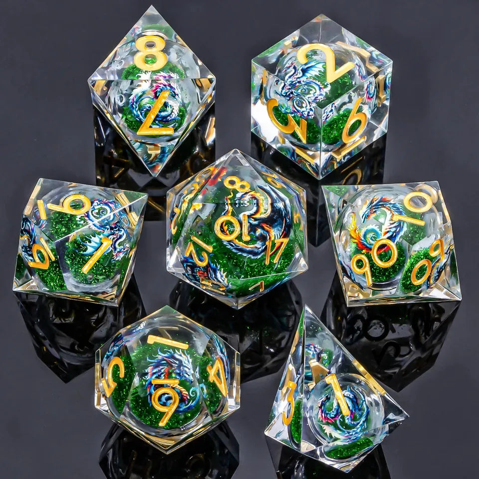 Dragon Longma – Set de dés pour JDR