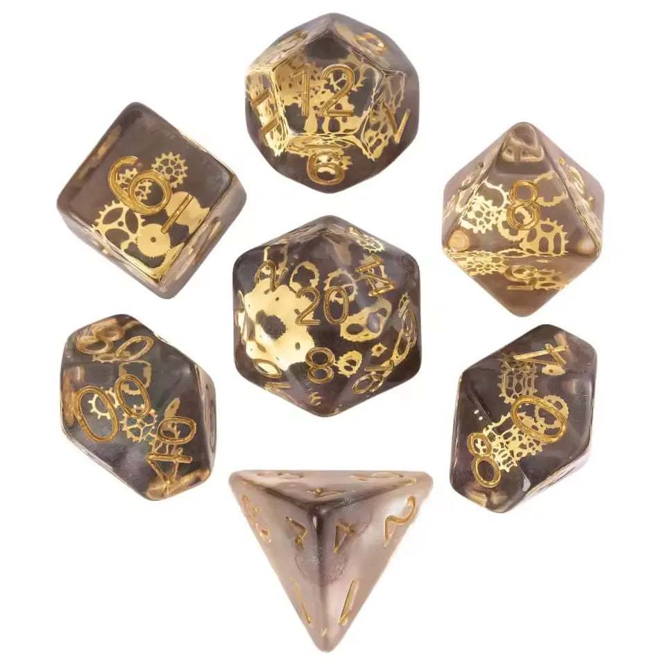 Set de dés complet pour JDR - Engrenages