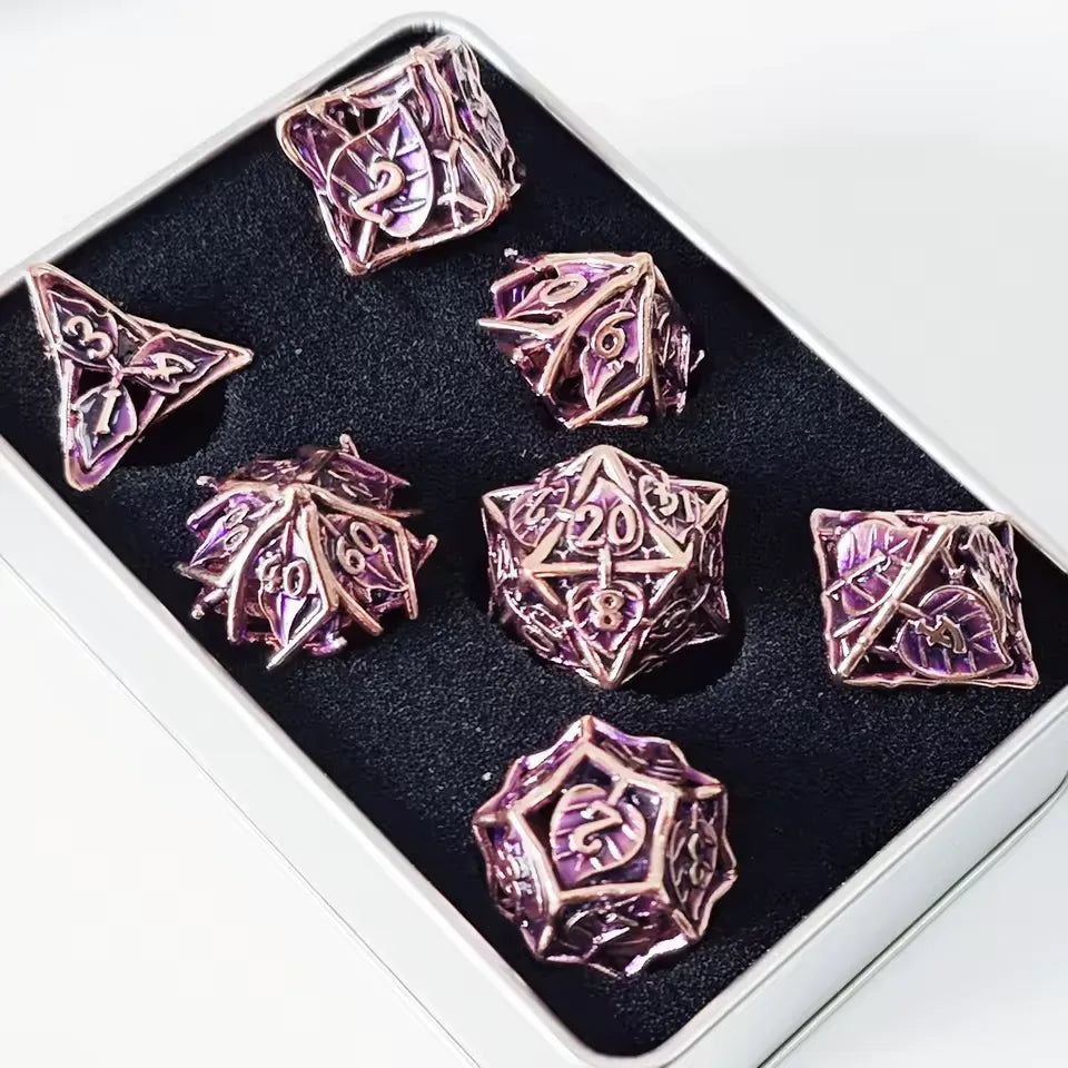 Set de dés complet pour JDR - Feuillage Sylvains