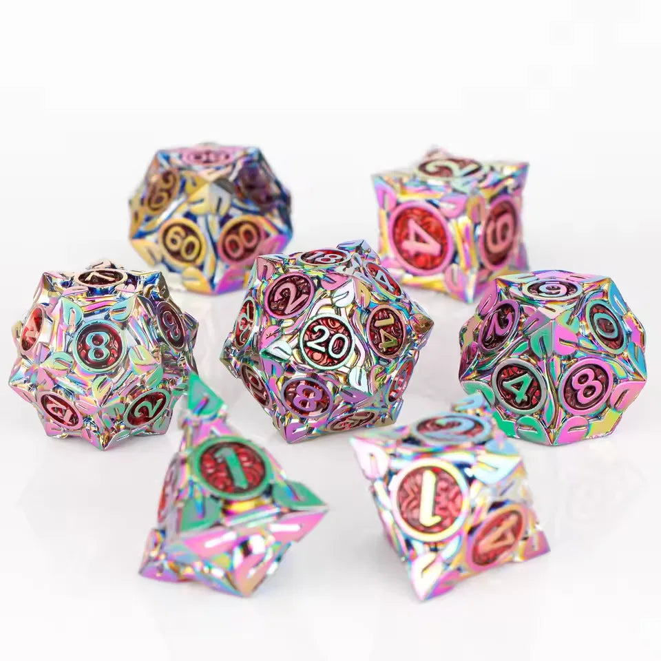 Set de dés complet pour JDR - Grâce Arcanique