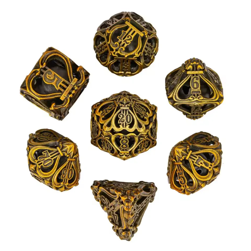 Set de dés complet pour JDR - Harpe