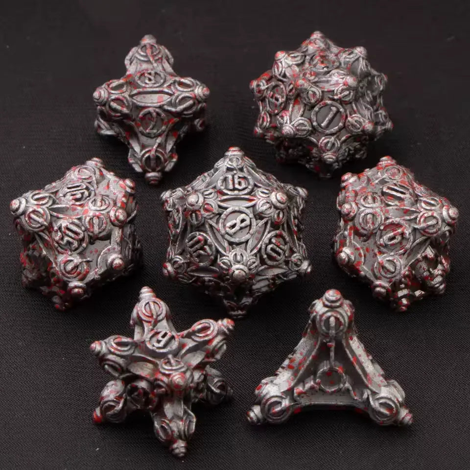 Set de dés complet pour JDR - Mécanisme Antique