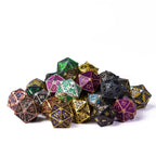 Dés en métal Aléatoire pour JDR - D4, D6, D8, D10, D12, D20