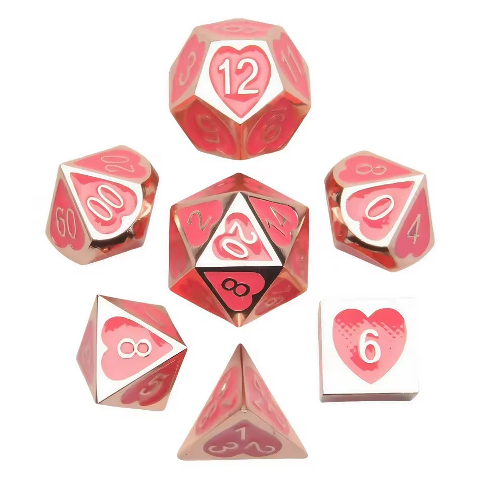 Set de dés complet pour JDR - Mille Cœurs