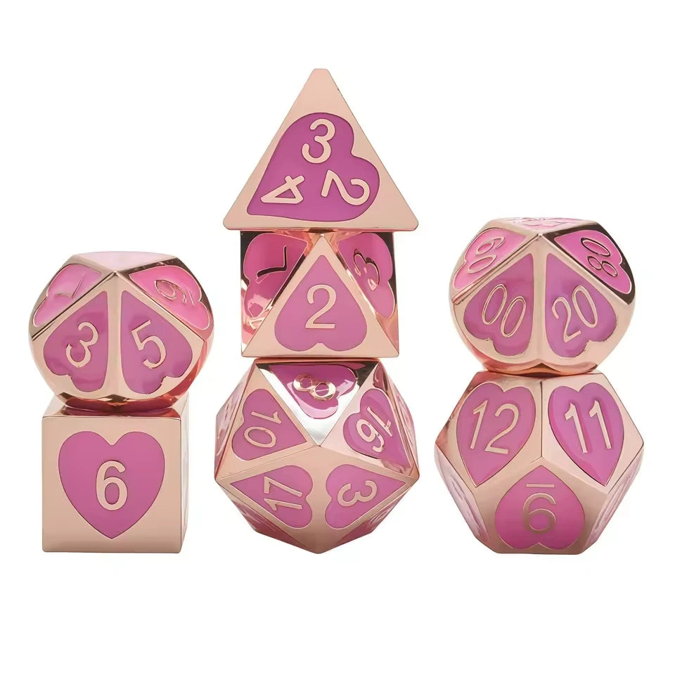 Set de dés complet pour JDR - Mille Cœurs