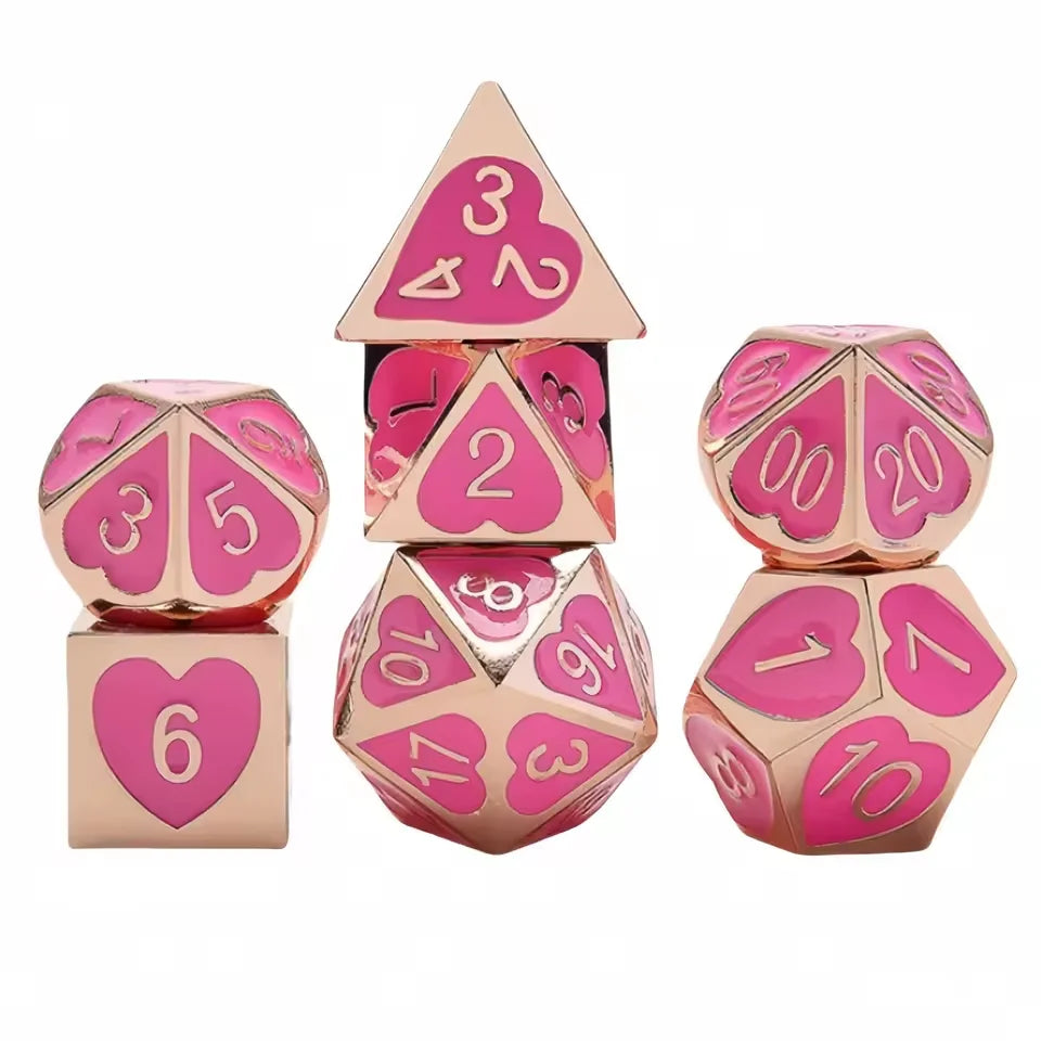 Set de dés complet pour JDR - Mille Cœurs