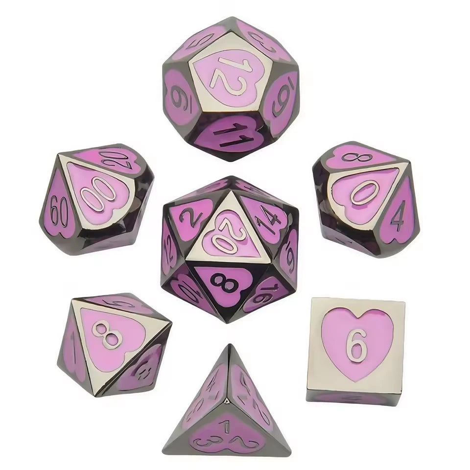 Set de dés complet pour JDR - Mille Cœurs