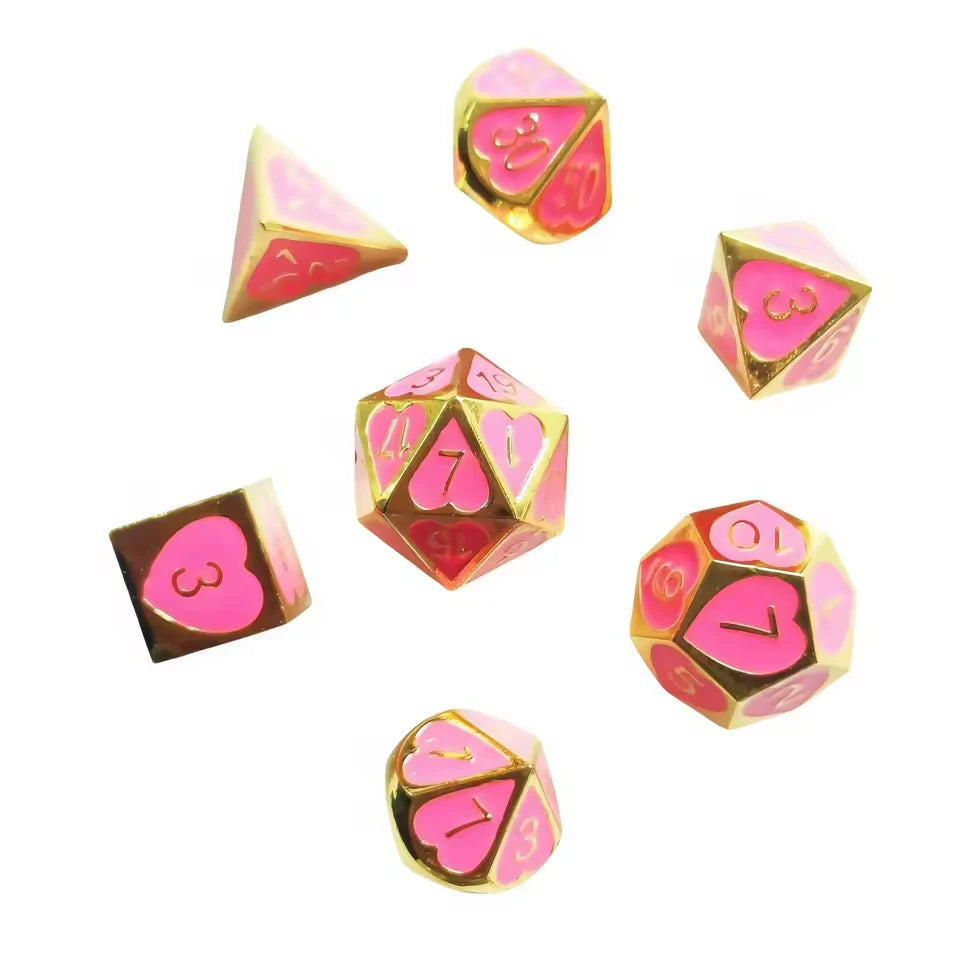 Set de dés complet pour JDR - Mille Cœurs