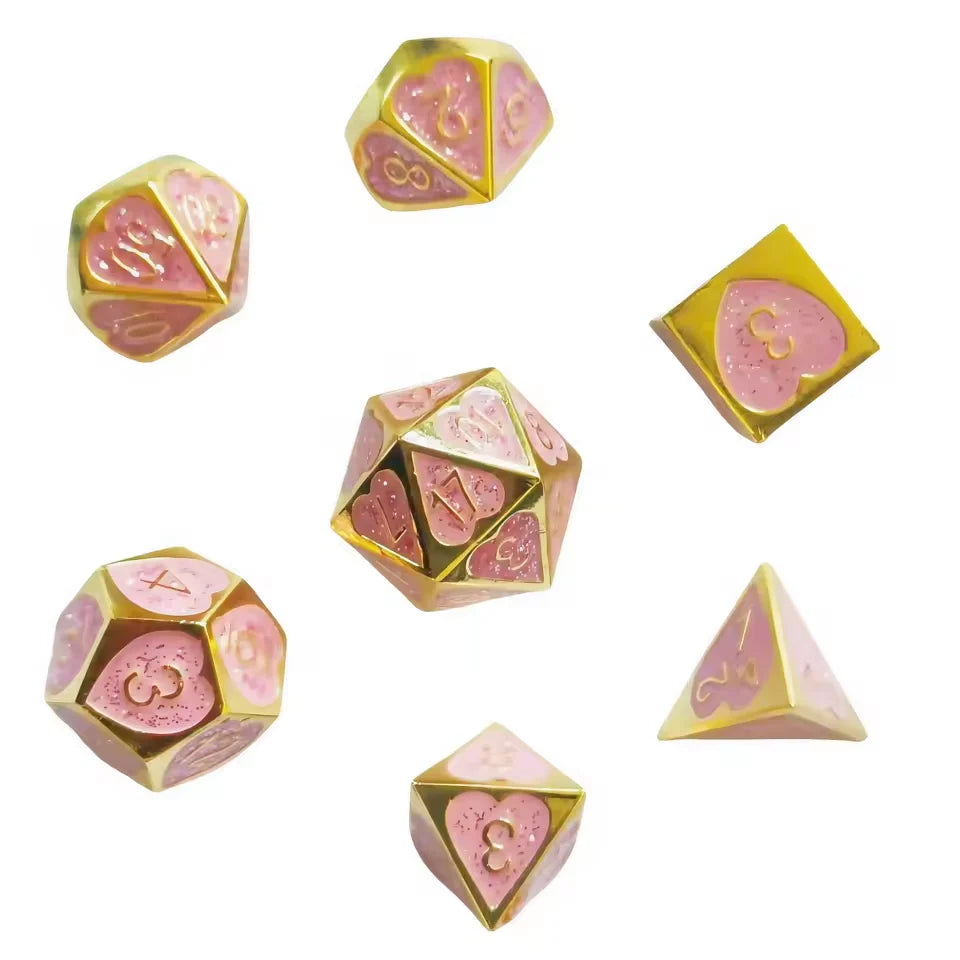 Set de dés complet pour JDR - Mille Cœurs