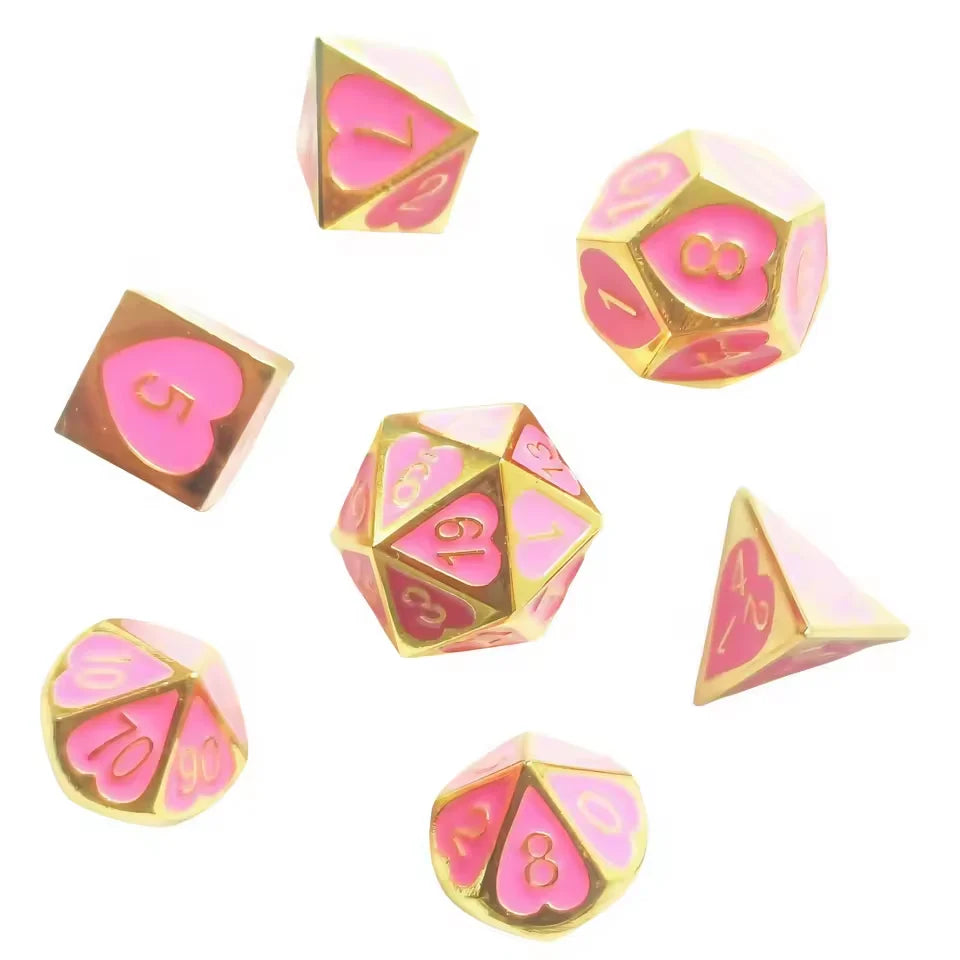 Set de dés complet pour JDR - Mille Cœurs