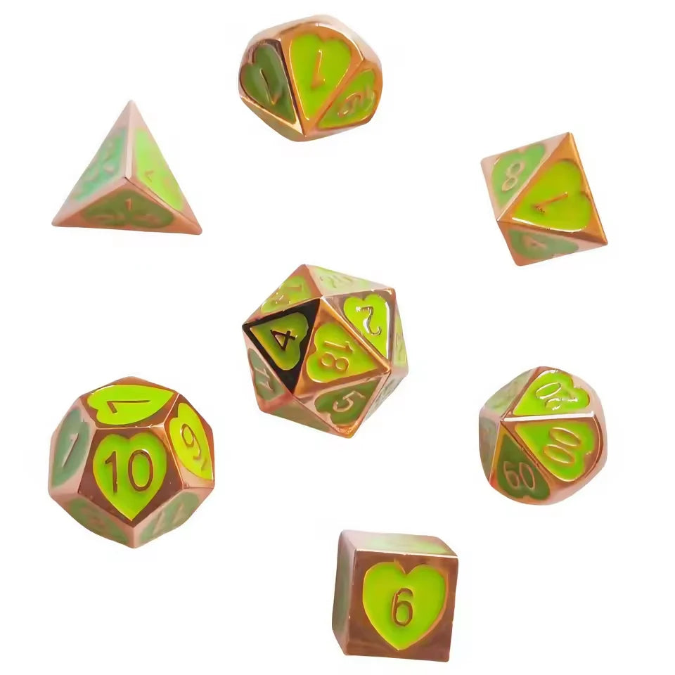 Set de dés complet pour JDR - Mille Cœurs