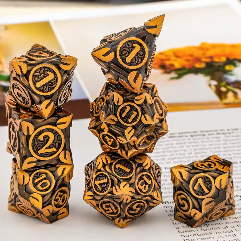 Set de dés complet pour JDR - Noeuds Celtiques