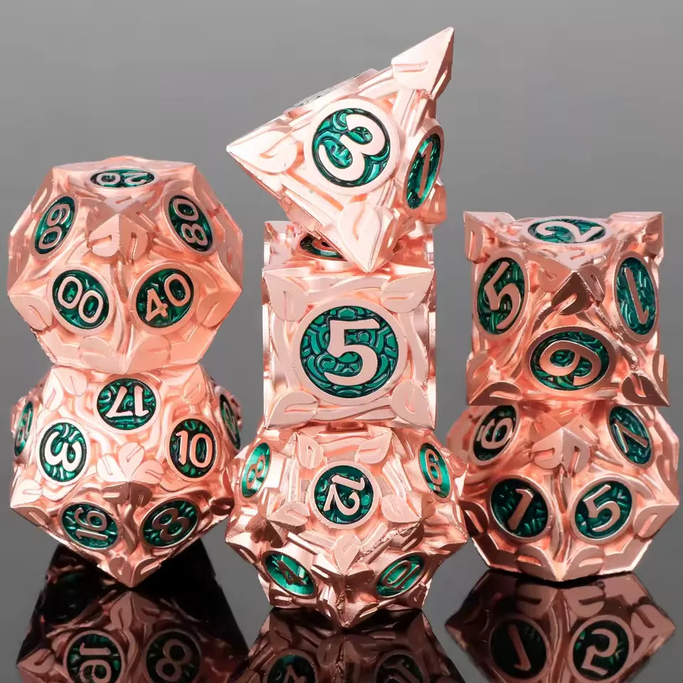 Set de dés complet pour JDR - Noeuds Celtiques
