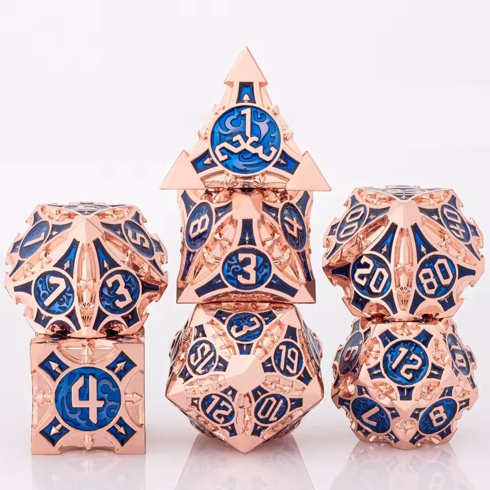 Set de dés complet pour JDR - Noeuds Celtiques