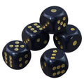 noir pour JDR - Noir et points or
