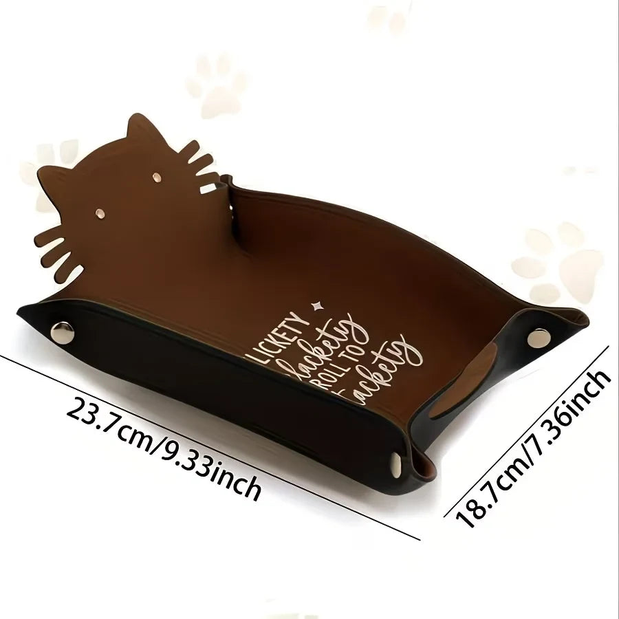 Plateau à dés chat en PVC pliant JDR de table