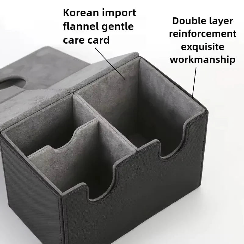 Plateau à dés et rangement cartes JDR boîte aimantée
