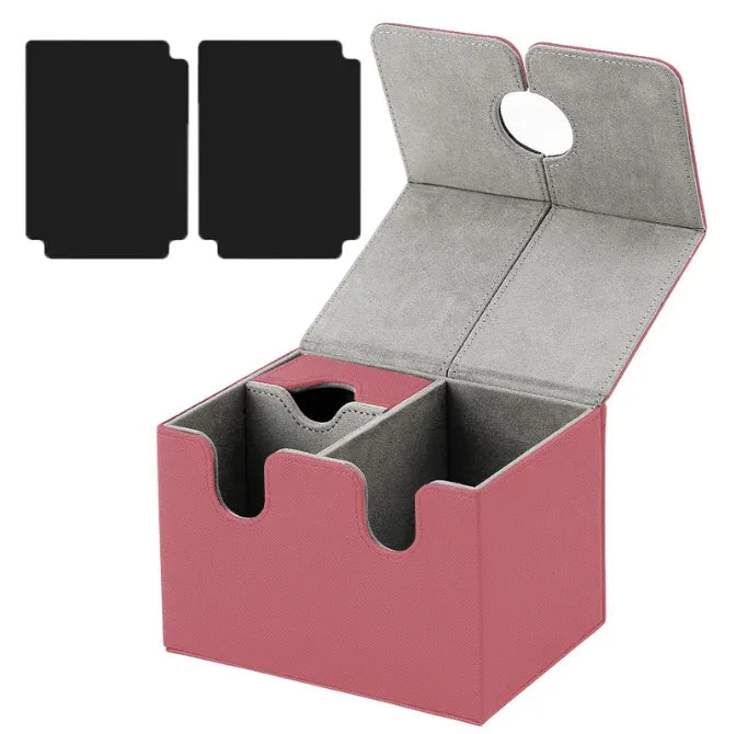 Plateau à dés et rangement cartes JDR boîte aimantée