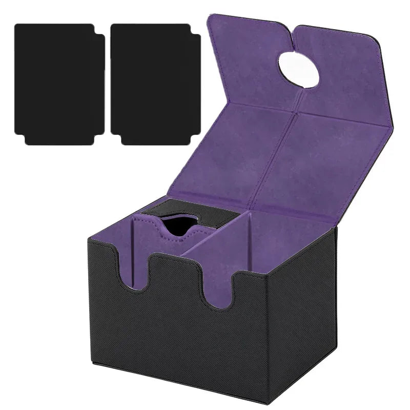 Plateau à dés et rangement cartes JDR boîte aimantée
