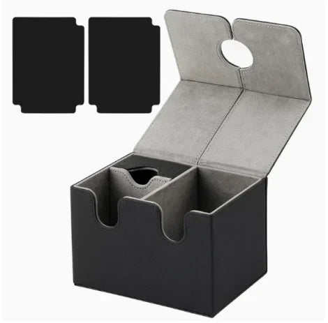Plateau à dés et rangement cartes JDR boîte aimantée
