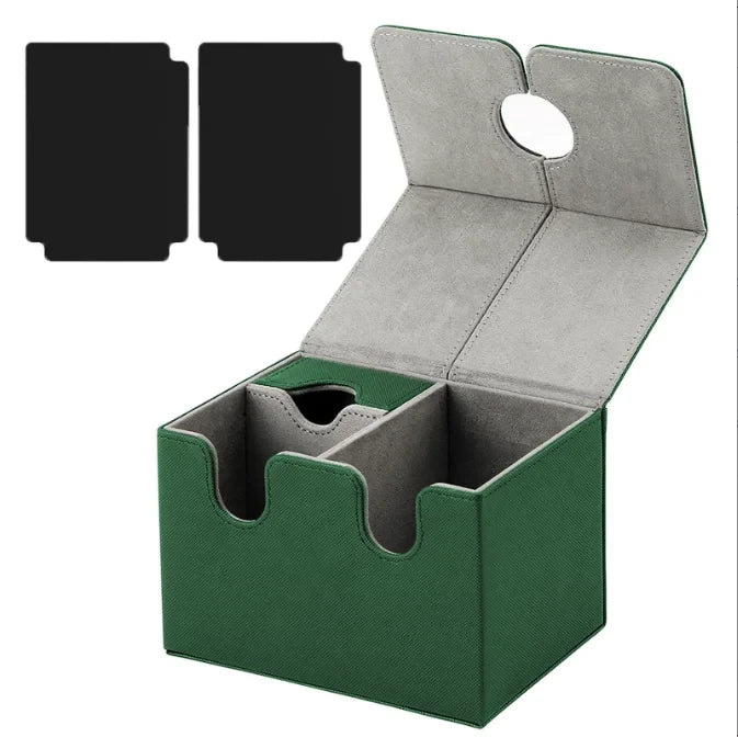 Plateau à dés et rangement cartes JDR boîte aimantée
