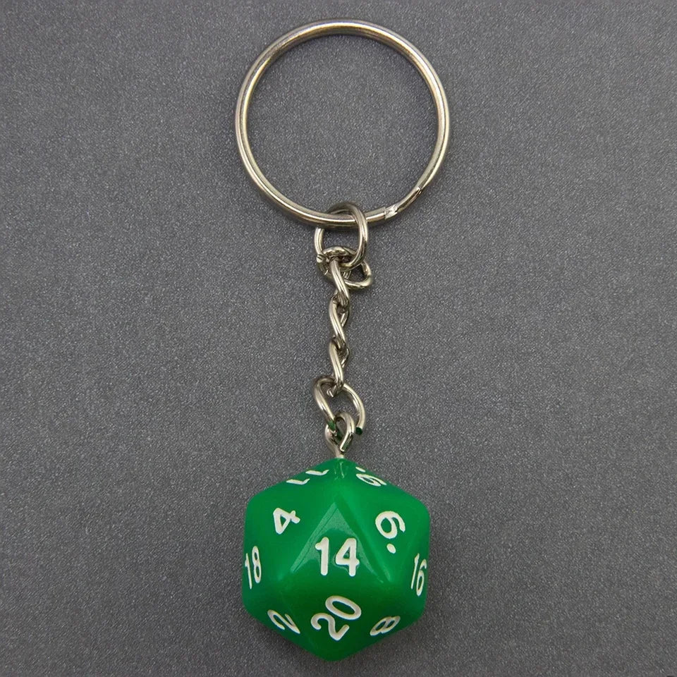 Porte clés d20 en résine opaque