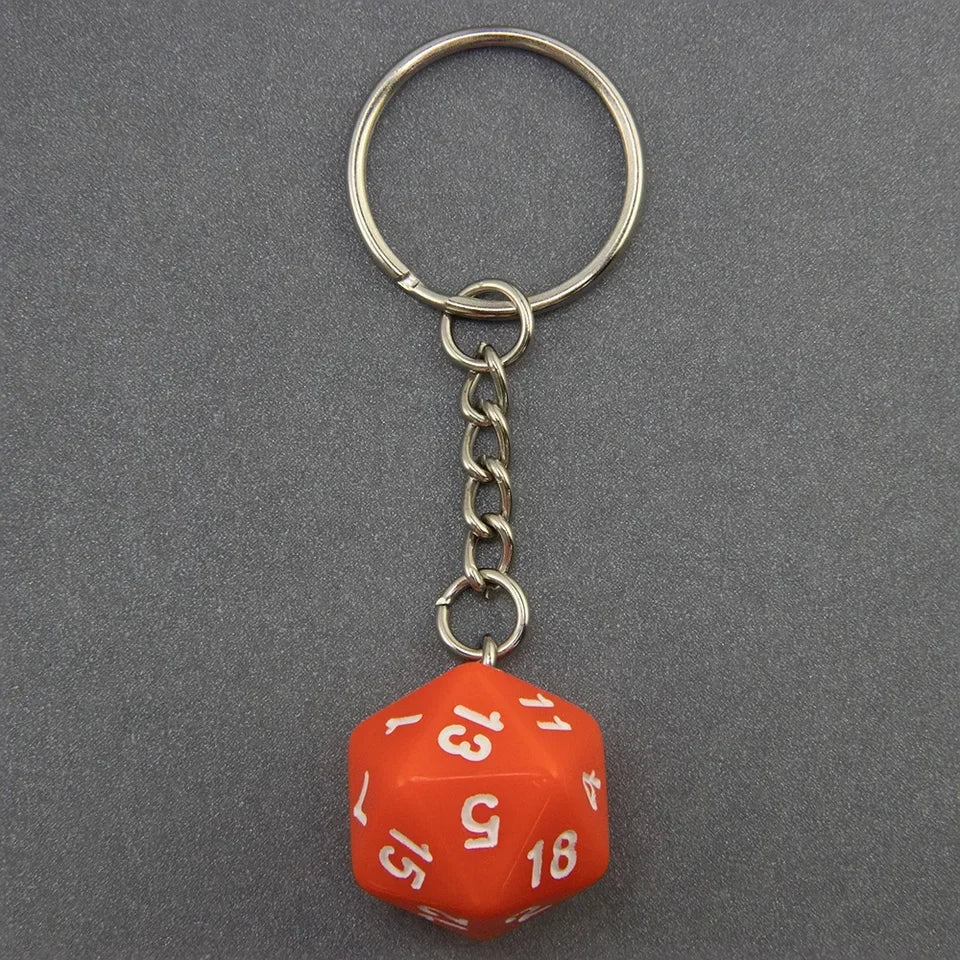 Porte clés d20 en résine opaque