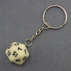 Porte clés d20 en résine opaque