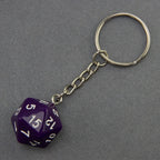Porte clés d20 en résine opaque