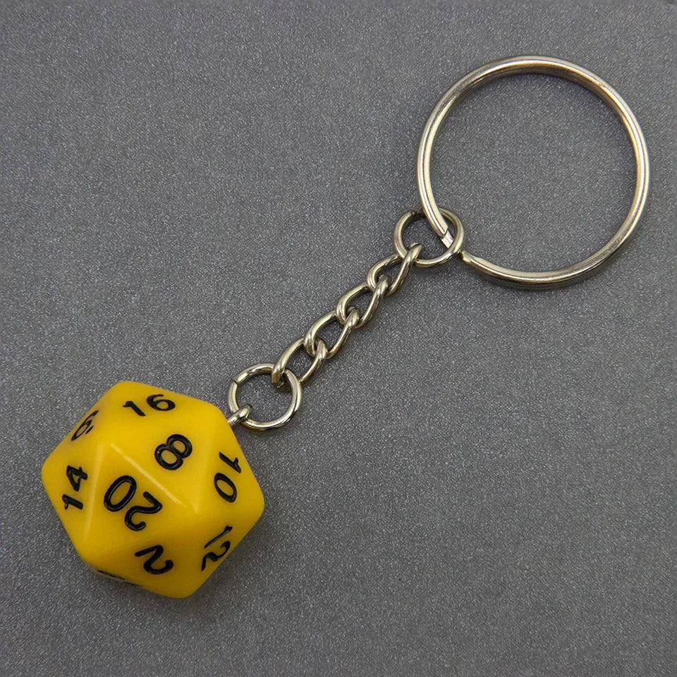 Porte clés d20 en résine opaque