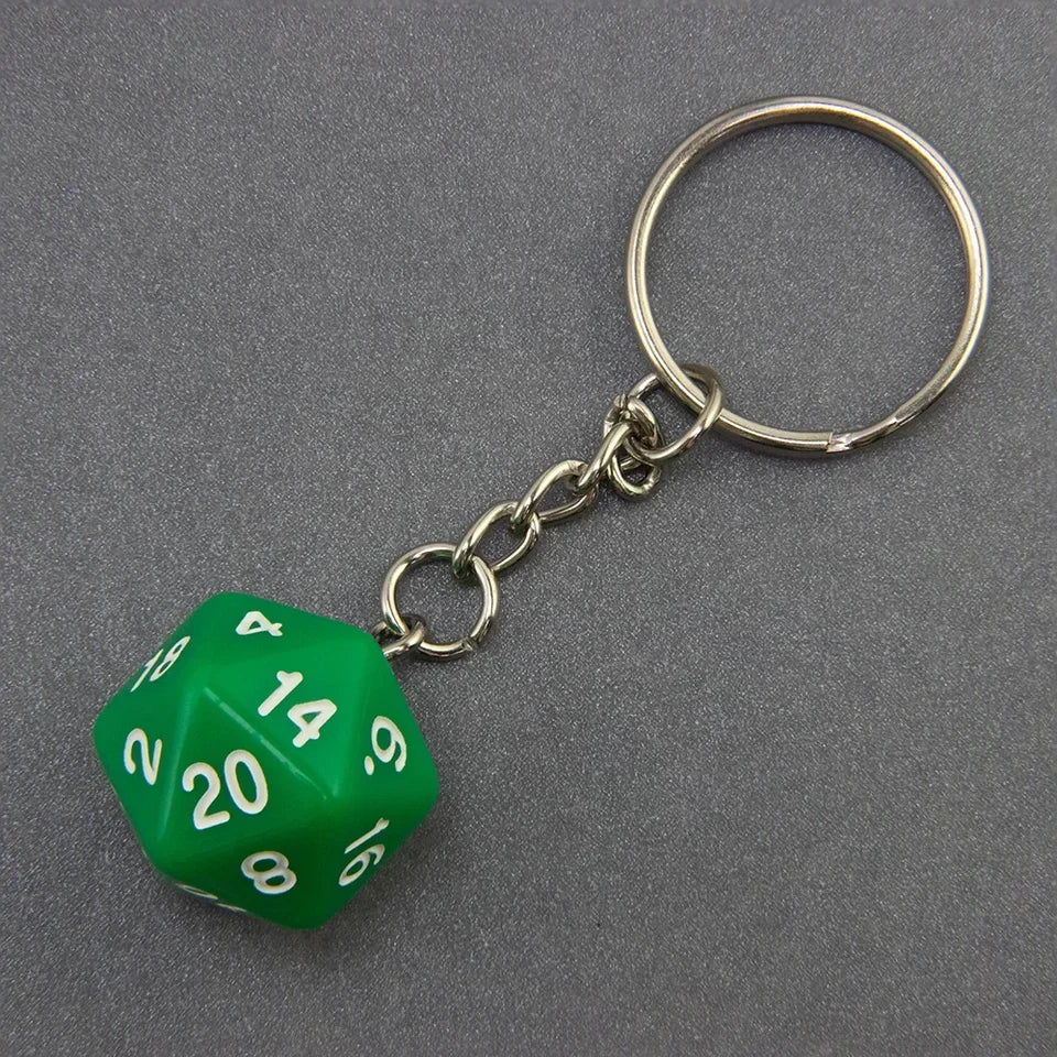 Porte clés d20 en résine opaque