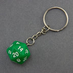 Porte clés d20 en résine opaque