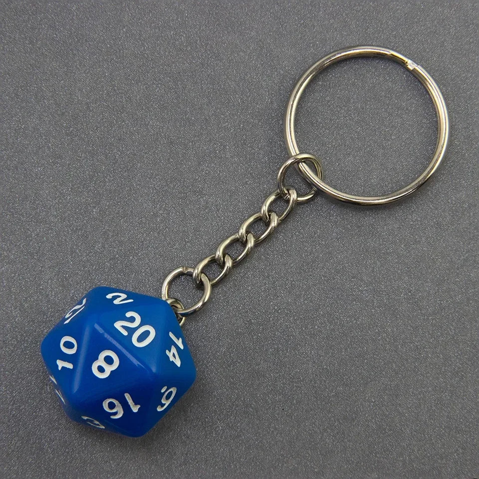 Porte clés d20 en résine opaque