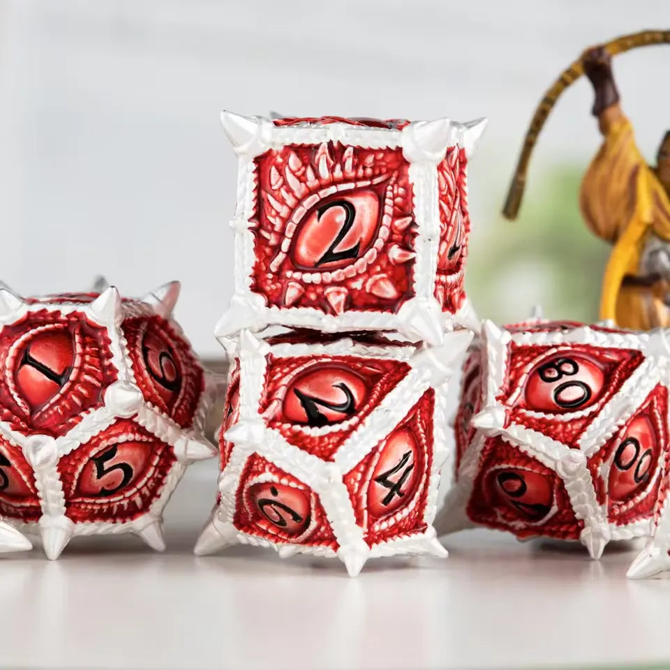 Set de dés complet pour JDR - Regard Draconique