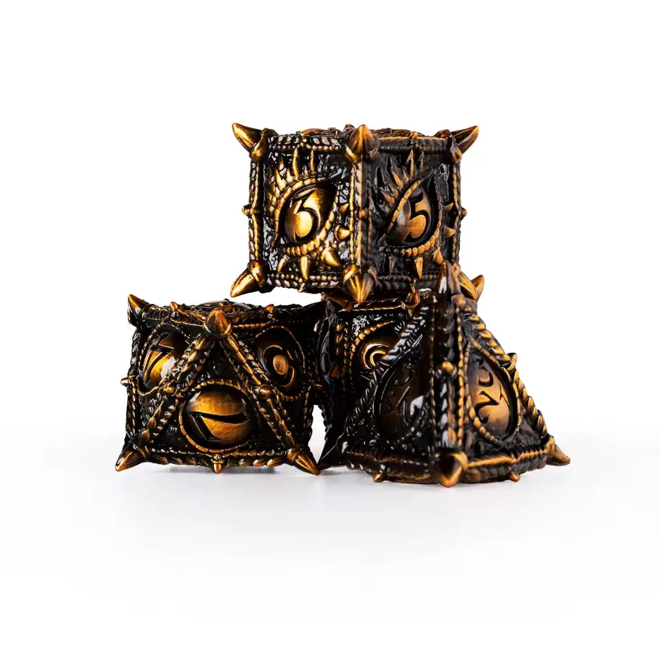 Set de dés complet pour JDR - Regard Draconique
