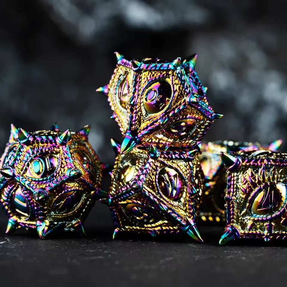 Set de dés complet pour JDR - Regard Draconique