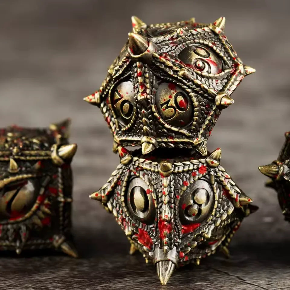 Set de dés complet pour JDR - Regard Draconique