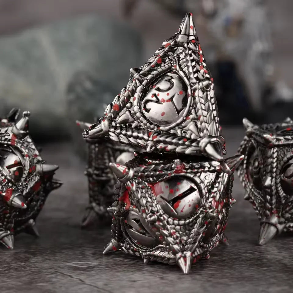 Set de dés complet pour JDR - Regard Draconique