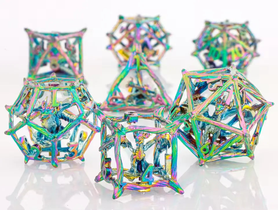 Set de dés complet pour JDR - Sceau Draconique