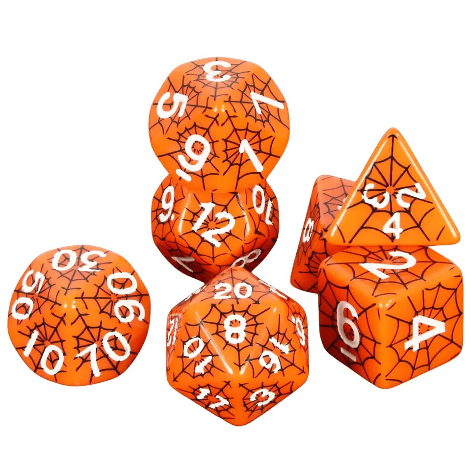 Toile d'araignée – Set de dés pour JDR