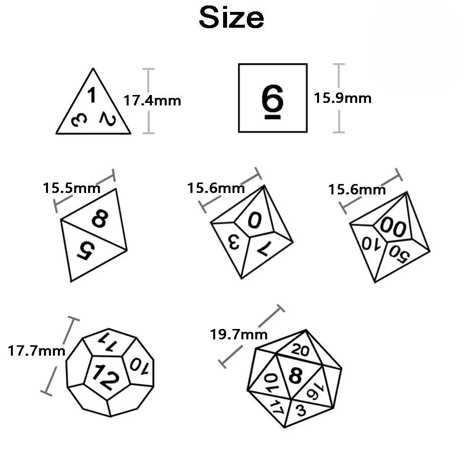 Toile d'araignée – Set de dés pour JDR