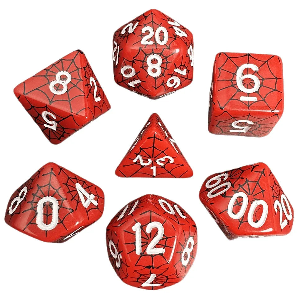 Toile d'araignée – Set de dés pour JDR